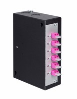LWL DIN AP Box sz zu ML 3xLC/Dupl. OM4 erikavio. MST MM