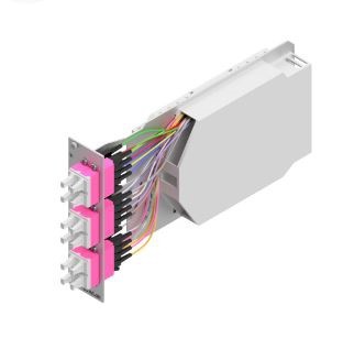 Module d'épissure pour bac à cartes 12xE2000, SC SX 3HE, 7TE, sans coupleurs ni pigtails