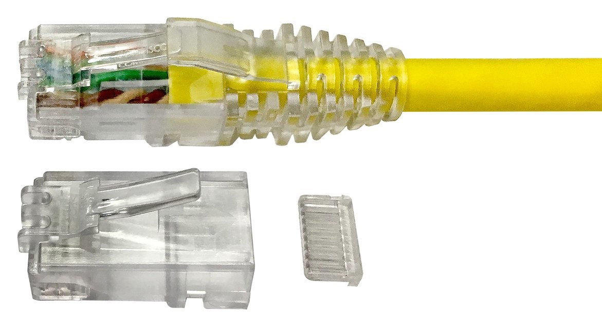 Modular Plug, (Stecker) Category 6A/6, Unshielded, Cond Insulation OD - 0.99mm, 100 pcs
