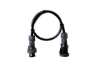 Alu Verlängerungskabel PUR Schwarz 5x16 konf. Stecker/Kupplung CEE 63A 5pol Schwarz 10m