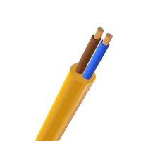 PUR Kabel 2x1 LN orange  H05BQ-F