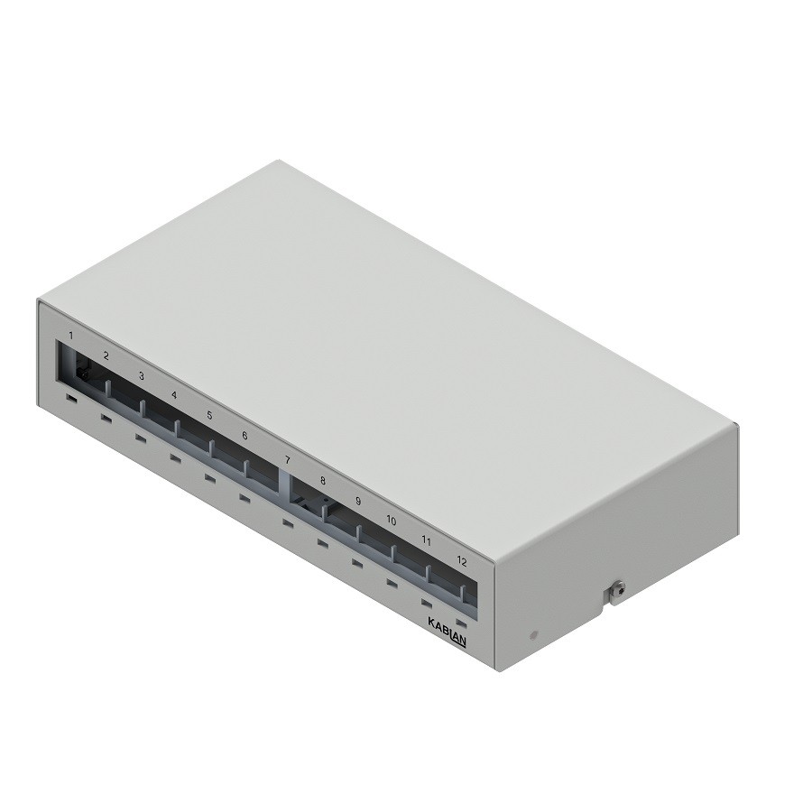 KABLAN AP Box 12 fach Keystone metall grau