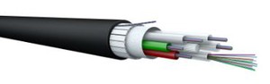LWL Aussenkabel 1x12 9/125 9000N HDPE sw/or Fca