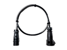 Alu Verlängerungskabel PUR Schwarz 5x6 konf. Stecker/Kupplung CEE 32A 5pol Schwarz 10m