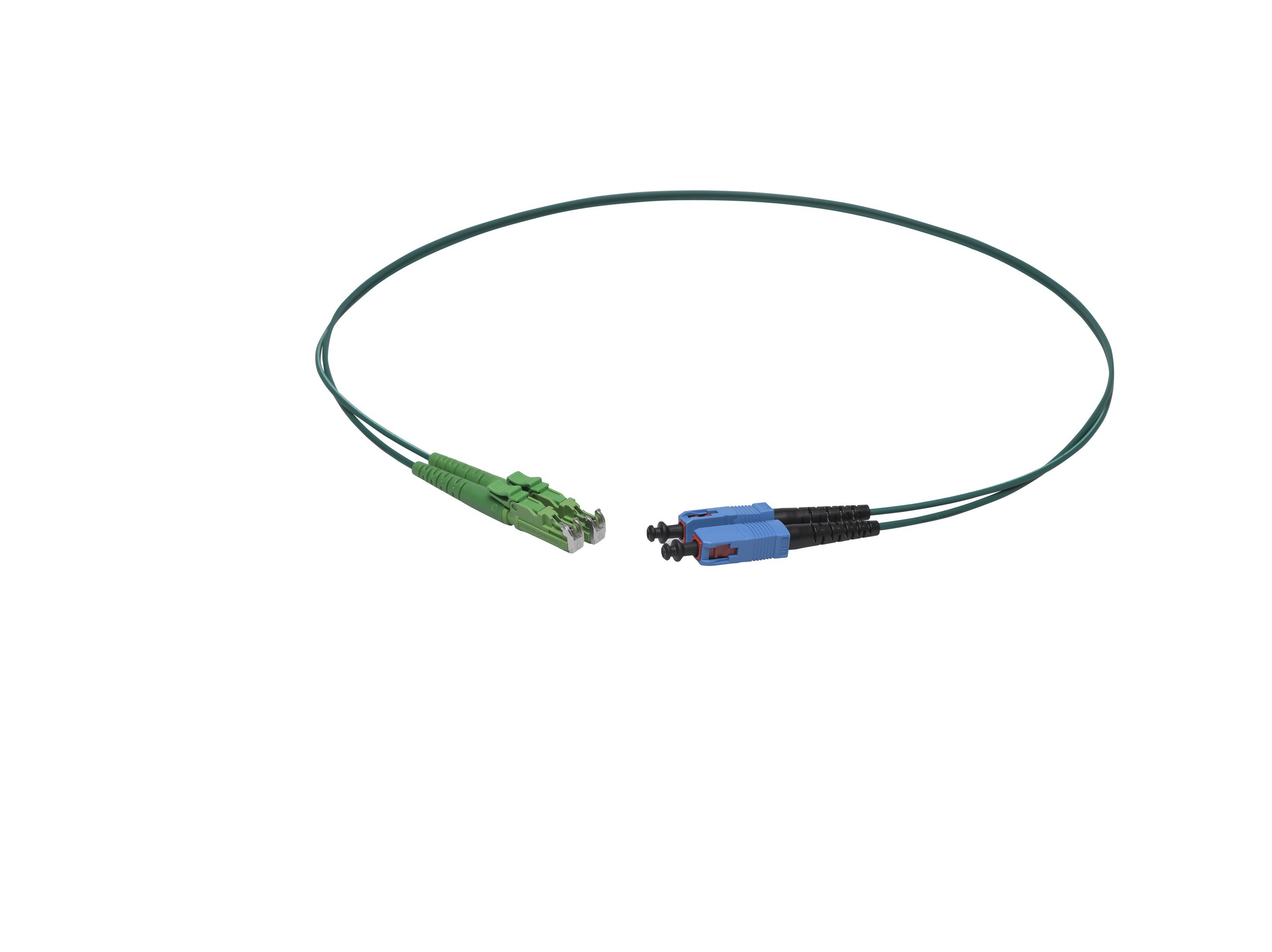 VL Dupl. Fig.8 9/125 E2000APC/SC gn 0.5m