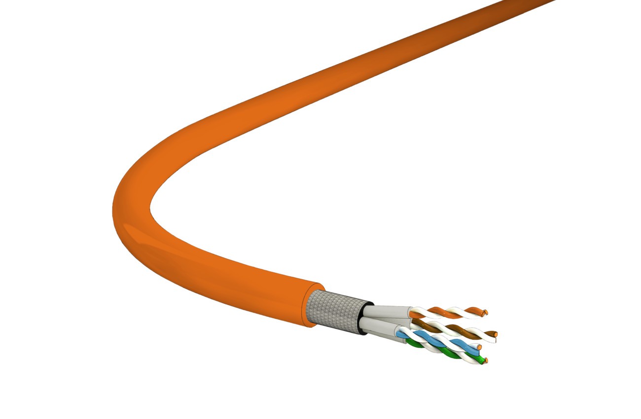 Multinet 723 Kat.7 S/FTP 4x2xAWG23 LSHF orange Cca NVP81