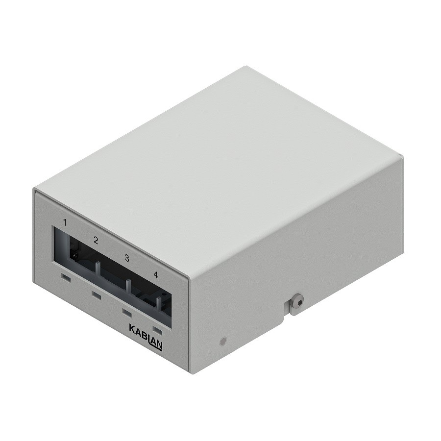 KABLAN AP Box 4 fach Keystone metall grau
