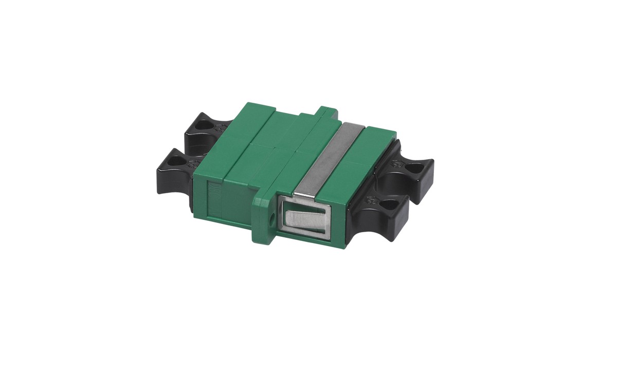 LWL MST Singlemode SC/APCDuplex grün mit Flansch