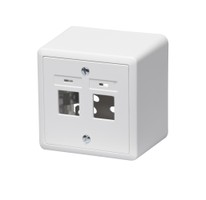 RJ45 AP Edizio due 1/2 fach ws