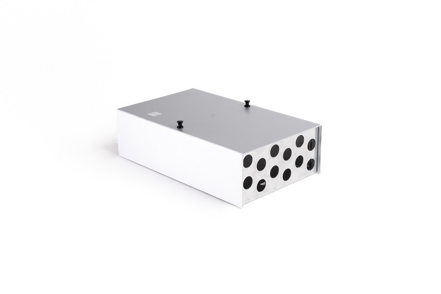 Bündeladeraufteiler Box gross 12xM16 Alu eloxiert 250x70x150mm