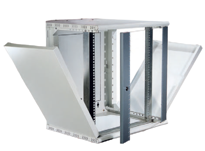 Wand- Standrack 19“ PKM 400 600x413x626 12HE RAL7035