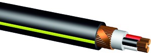 GKN 3x25/25 LPEN (sw/rt/ws) hf schwarz Fca