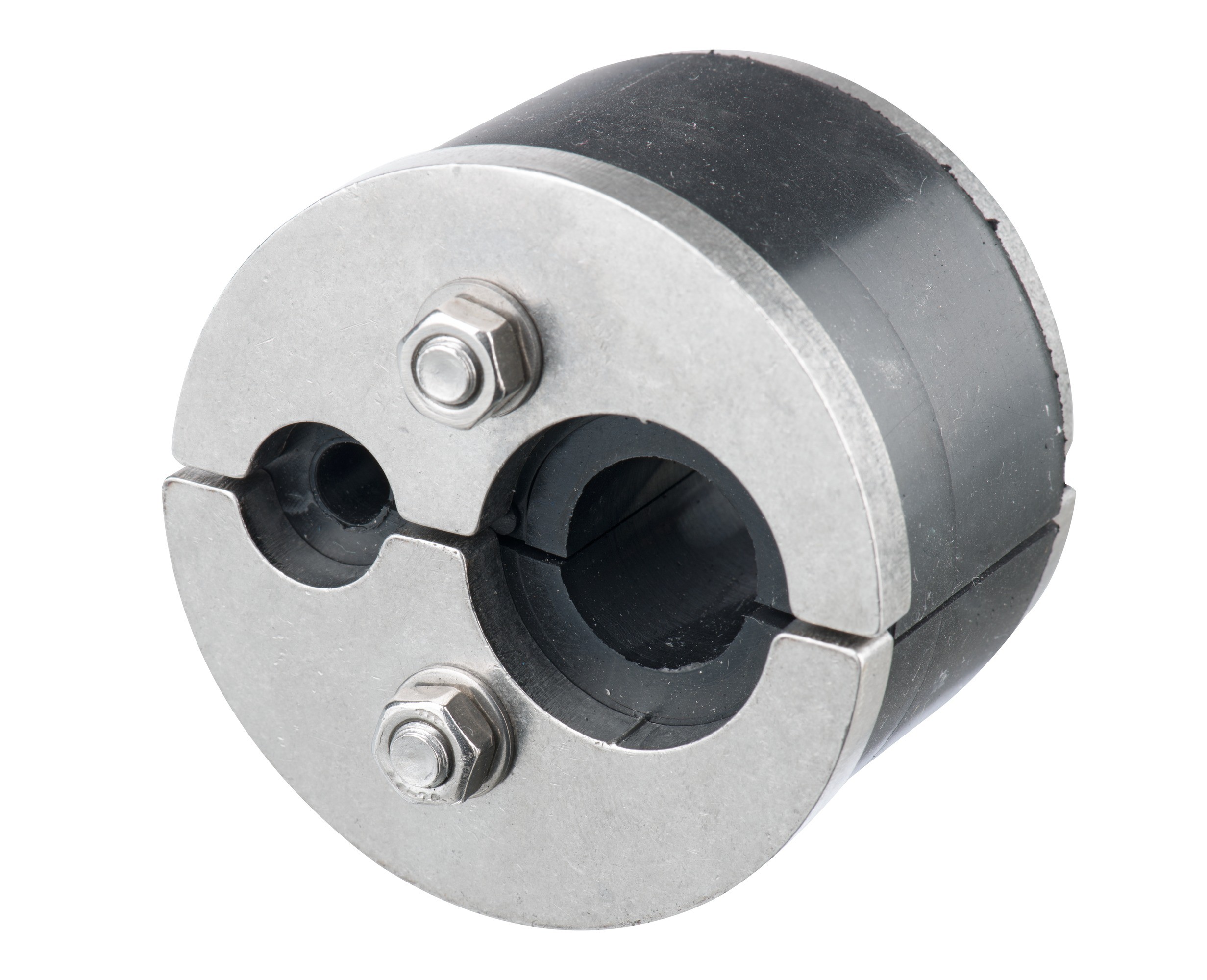 Dichtung-Hauff 10-20/4.6-6.8 Segmentring - Universaldichtung Kupfer - Glasfaser Anwendungsbereiche:  - Kupferkabel 10 - 20 mm - Glasfaserkabel 4,6 - 6,8 mm - geteilte Ausführung - inkl. Blindstopfen - Flanschgrösse 56 mm 598.616.201"