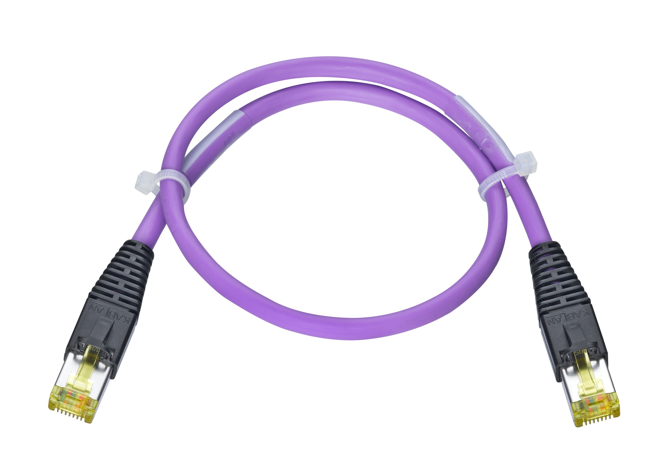 AK VBS Typ 18 RJ45 hf sz/vio/sz Kat.6A 5.0m vio
