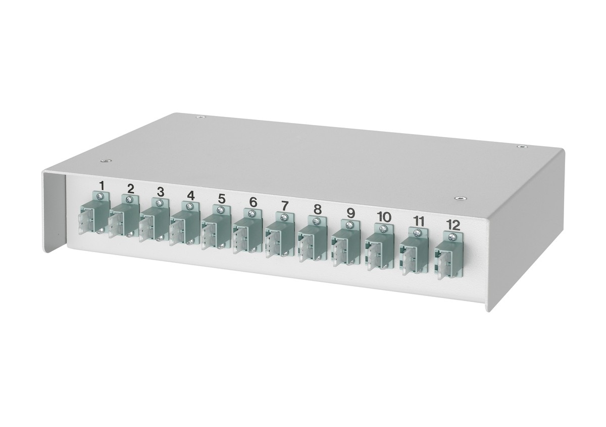 LWL AP Box zu ML 6xLC/Dupl. MST OM3 türkis
