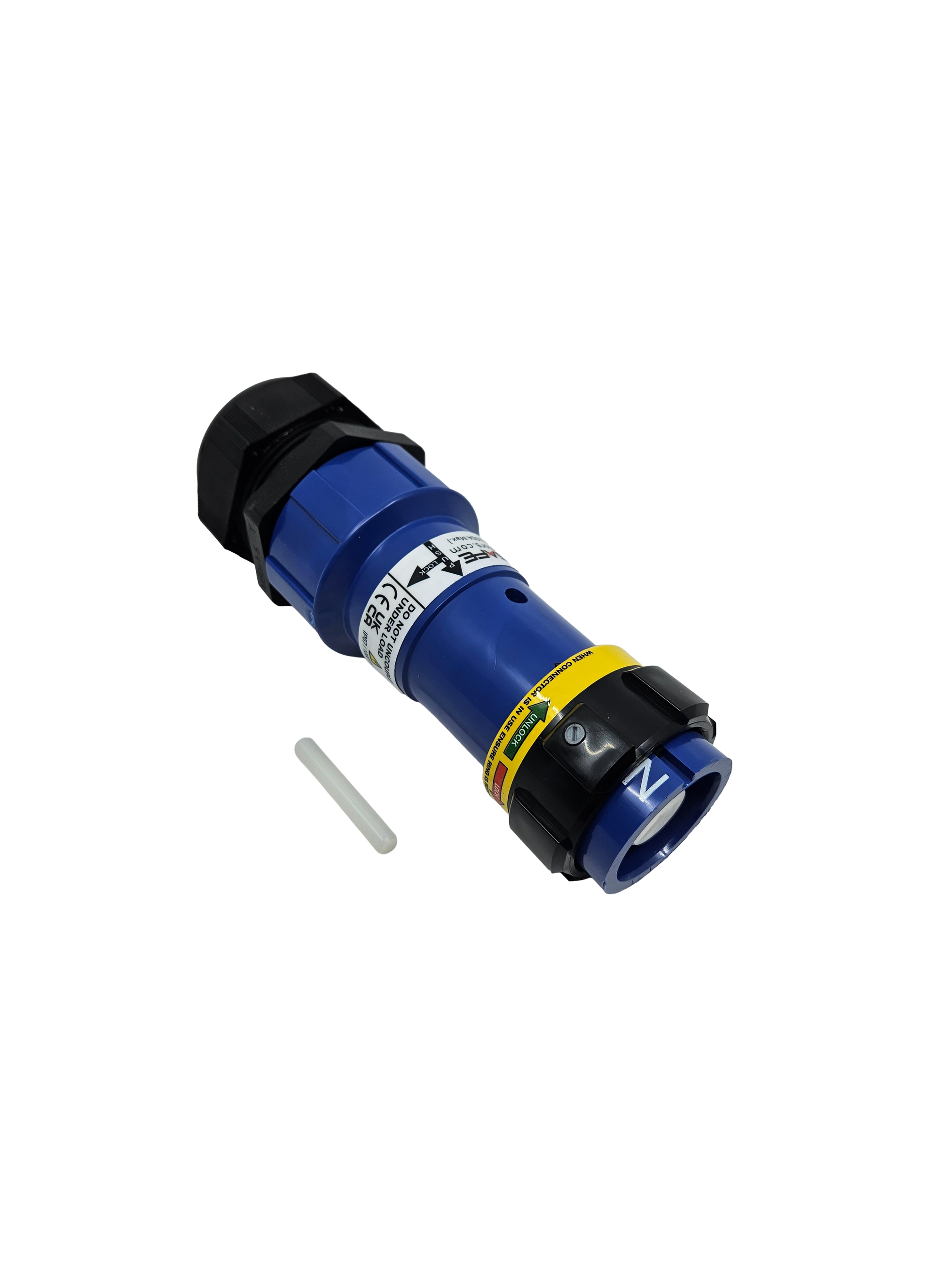 Powersafe Kupplung mit Rotalock 630A Blau Alu 240