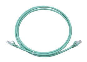 Corning Patchkabel Kat.6A UTP RJ45 7m aqua