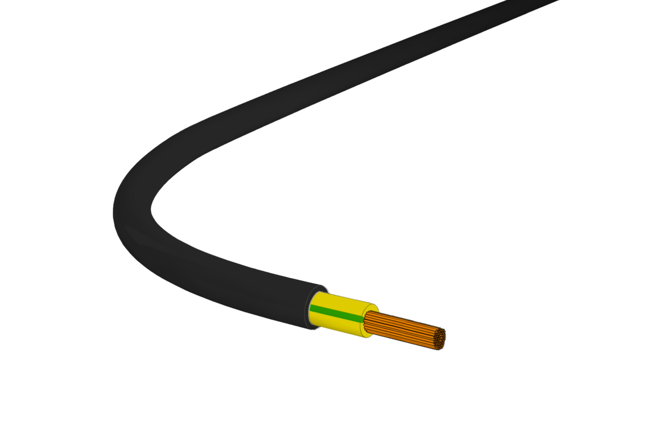 Soil flex 1x25 PE hf schwarz Cca