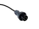 Alu Verlängerungskabel PUR Schwarz 5x16 konf. Stecker/Kupplung CEE 63A 5pol Schwarz 10m