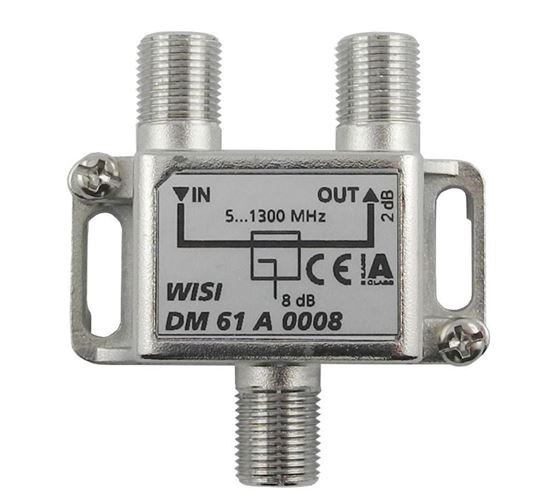F-Abzweiger, DM61A 0008 1-fach 8dB 5-1300MHz (DOCSIS 3.1) Schirmklasse A (+10dB)