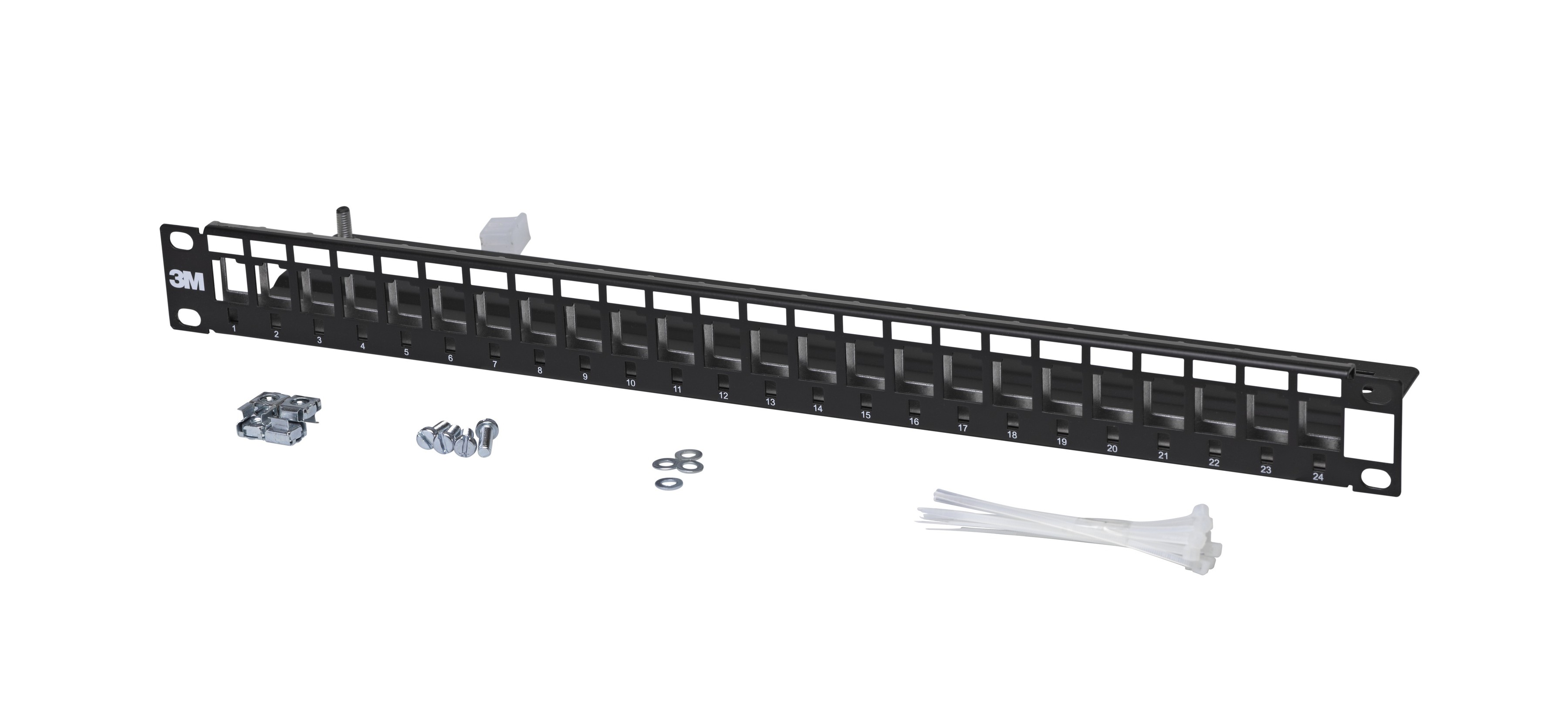 Corning Patchpanel 24 Port 1HE schwarz leer V-Serie