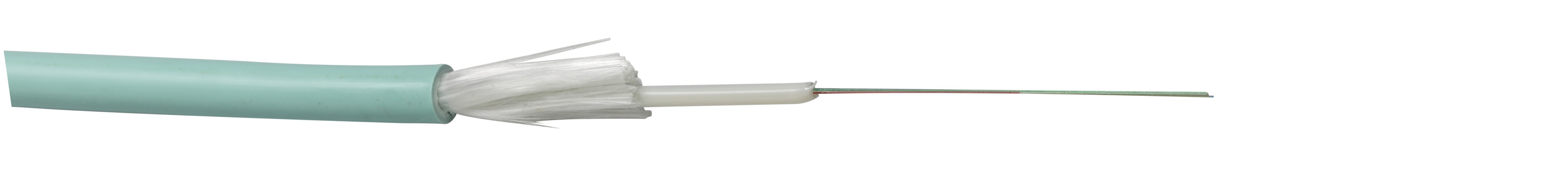 LWL Kabel  24xOM3 NS LSFH türkis Dca  d:7.0mm, jellyfree, Bend-Optimized Zugkraft: 2kN Nagetierschutz: Glasarmiert