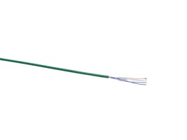 Tel. Kabel 4x0.14 grün, rund  RAL 6029 (36x0.07)  Aderf. weiss, blau, türkisk, violett