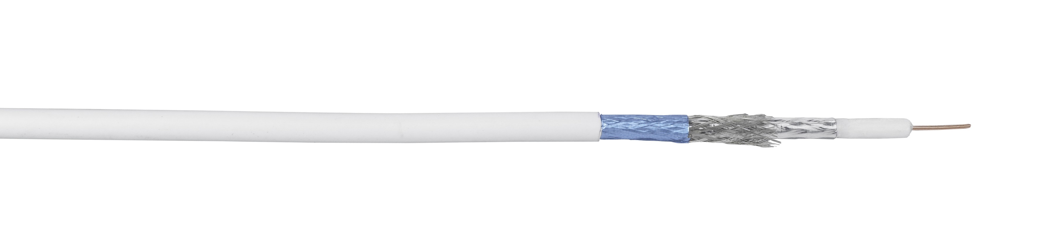 Koax MK 76 100m Spule weiss Eca