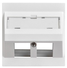 LAN UP Prise de sortie inclinée 2x Keystone EDIZIOdue 19 blc