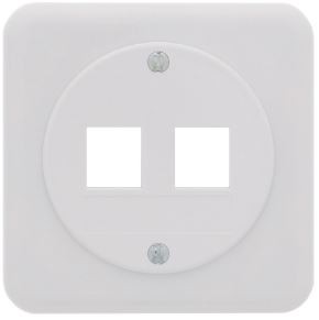 LAN UP63 prise droit 2 x Keystone STANDARDdue 20 blc