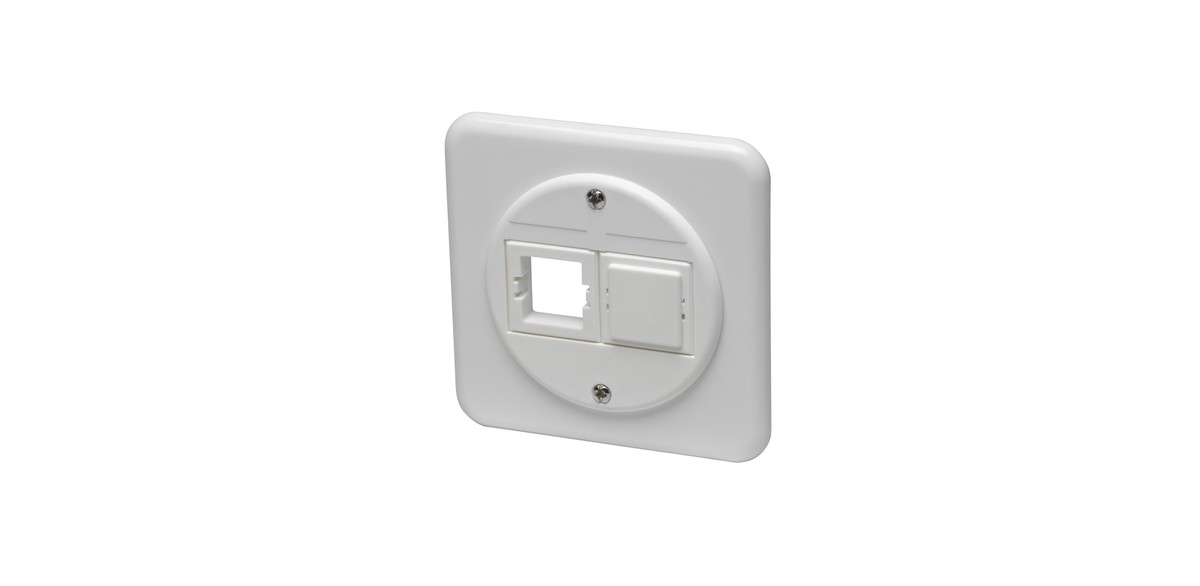 Boîte ENC Basico 2xRJ45 blanc
