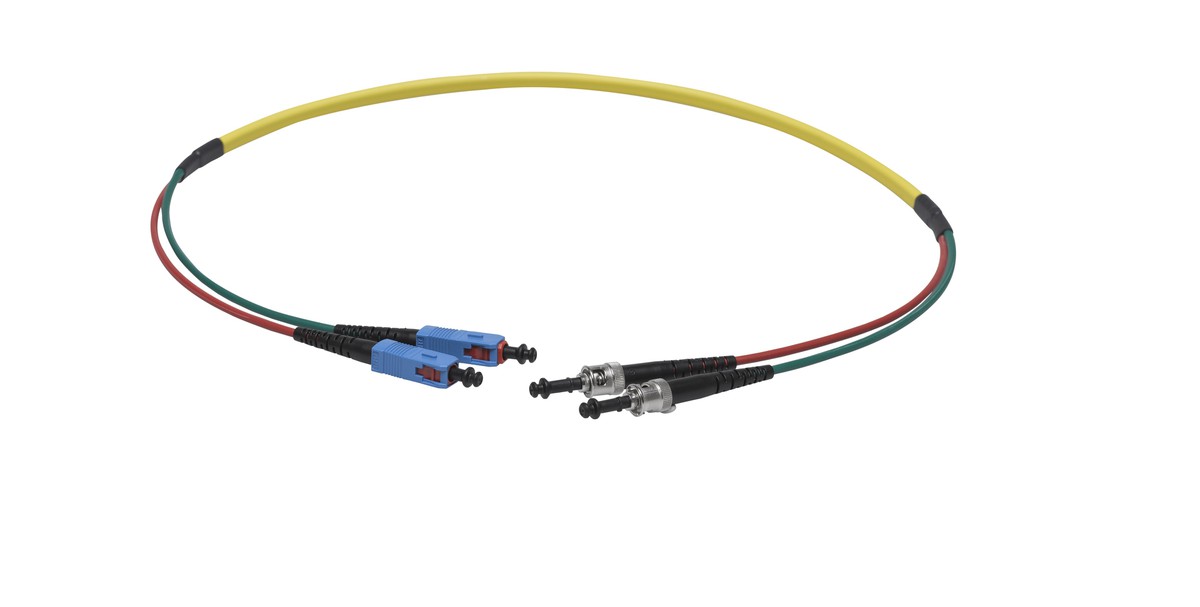 VL Dupl. Fig. 0 9/125 ST/SC gb 2.0m
