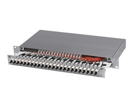 LWL 19" KEV 1HE ausz. 8xE2000 50/125 komp.