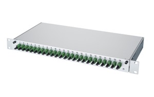 LWL 19" KEV 1HE ausz. 24xE2000APC 9/125 komp.
