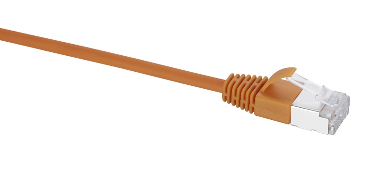 Câble patch slim Cat.6a orange 7.5m