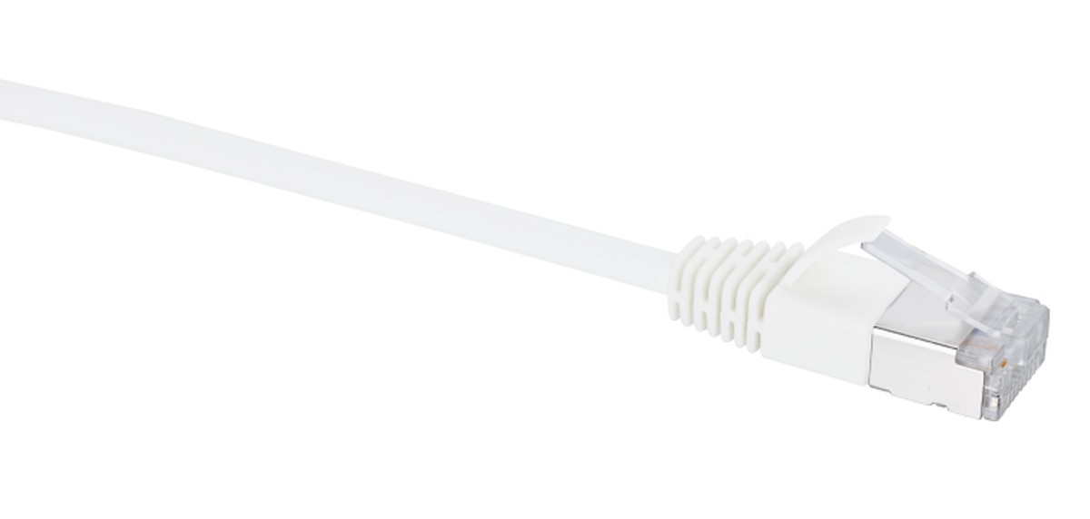 Slim Patchkabel Kat.6a weiss 1m
