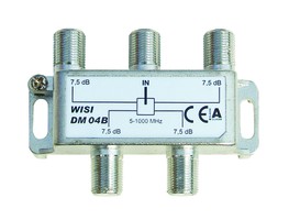 Verteiler 4-fach, 7.5 dB, 5-1000MHz, F DM04B