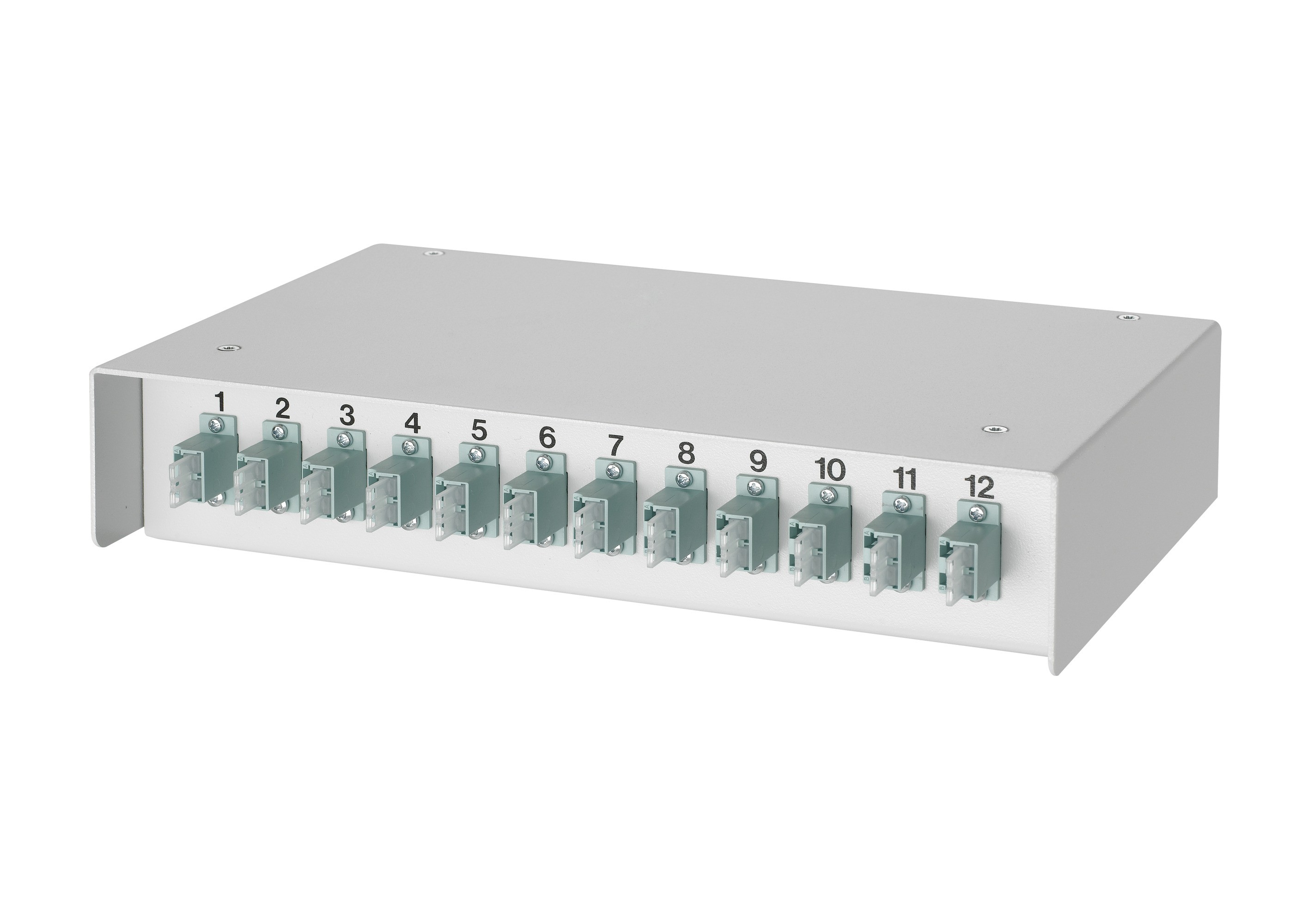 LWL AP Box zu ML 6xLC/Dupl. MST OM3 türkis