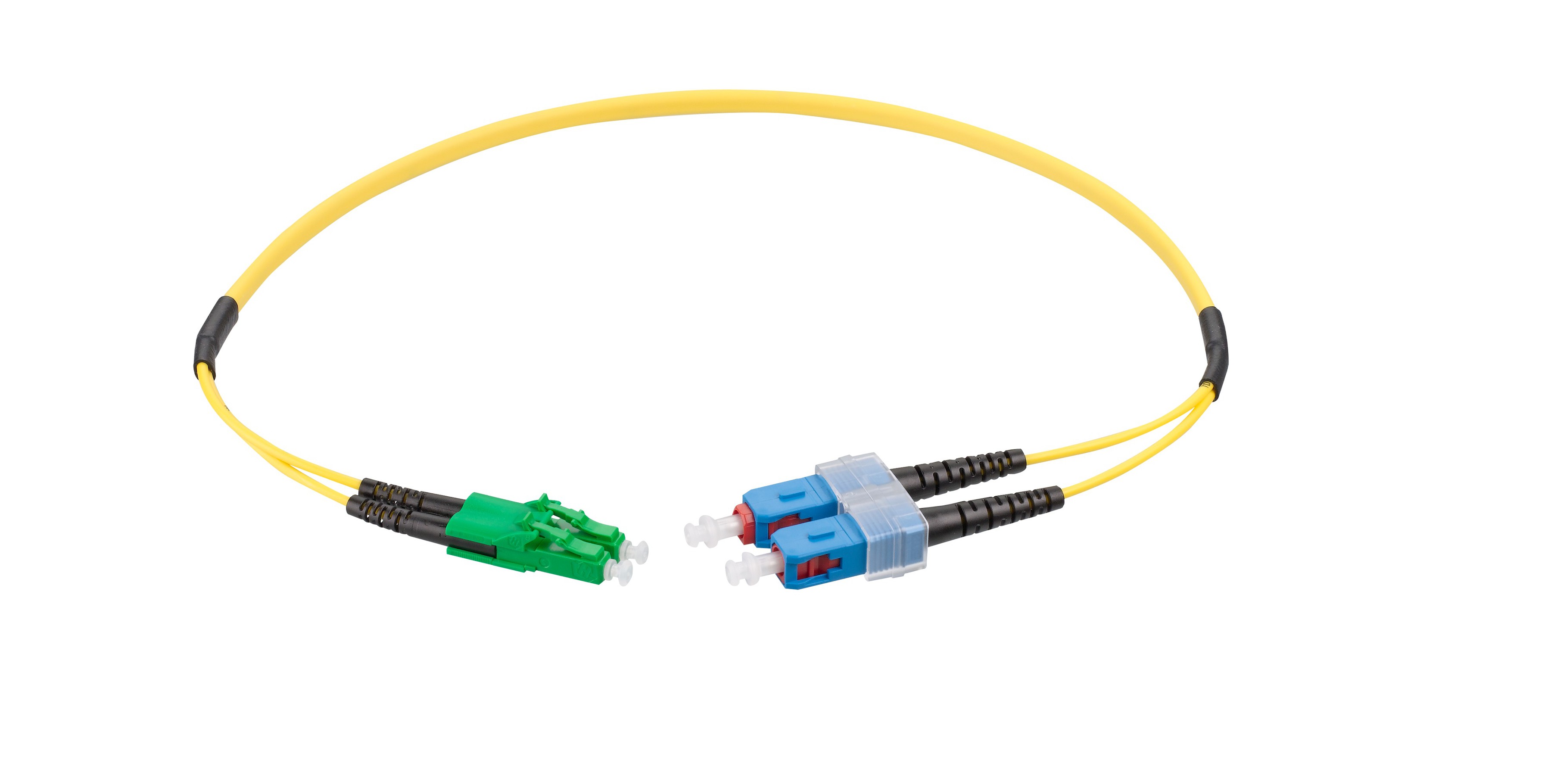 VL Dupl. Fig. 0 9/125 LC APC/SC gb 2.5m
