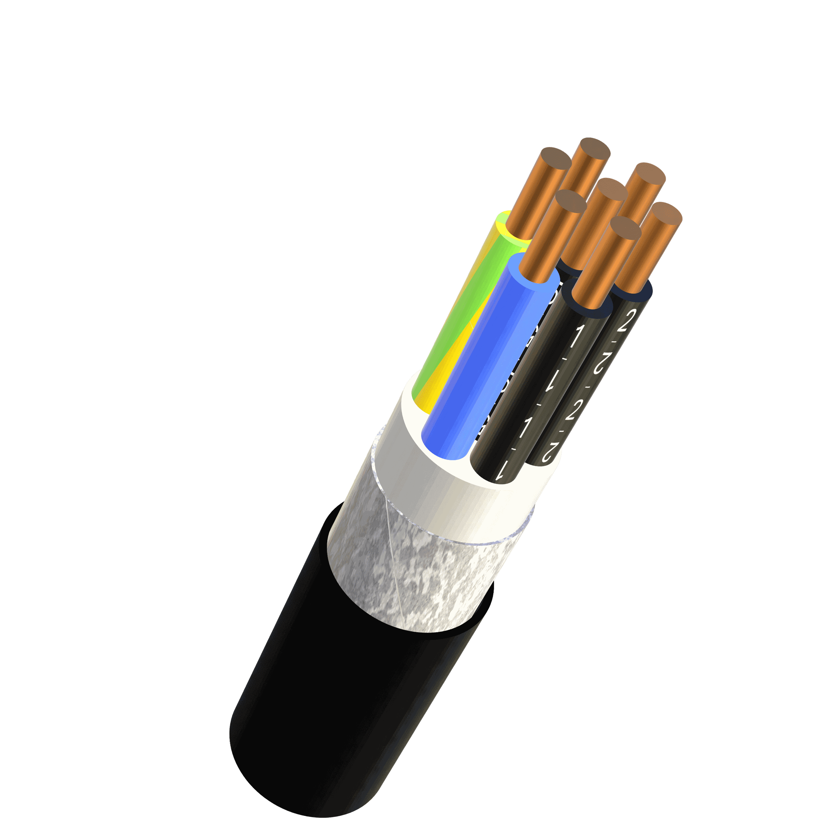 FE05B-CL 7x1.5 LNPE hf schwarz B2ca