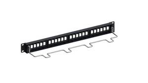 Commscope Patchpanel UTP 24xKeystone 1HE sw