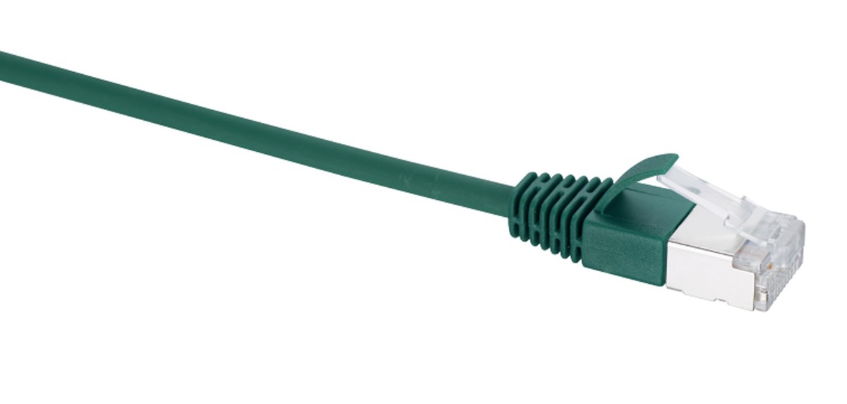 Câble patch slim Cat.6a vert 2m