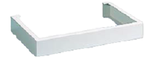 Sockel 600x505x80 zu Wandrack 500 RAL7035 PKx